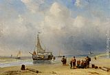 Bringing Paintings - Bringing in the catch by Charles Henri Joseph Leickert